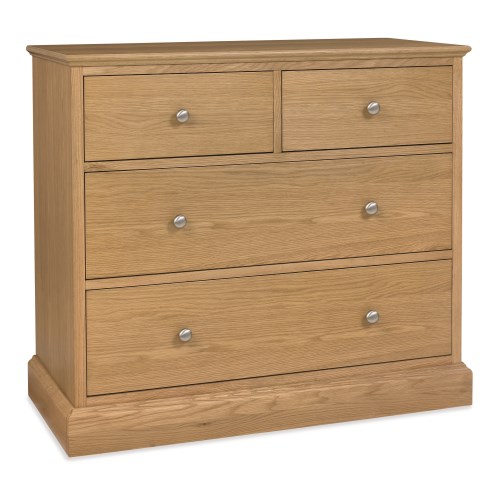 Bentley Designs Ashby 2 and 2 Drawer Chest In Oak