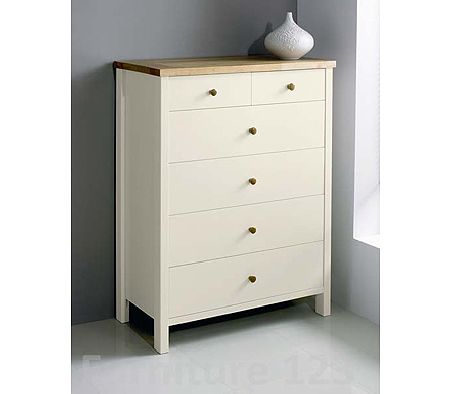 Clearance - Atlantis Two Tone 4+2 Drawer Chest