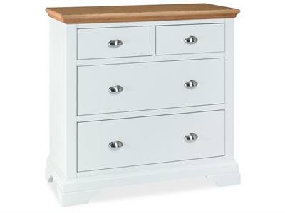Bentley Designs Hampstead 2 2 Drawer Chest Small Single (2
