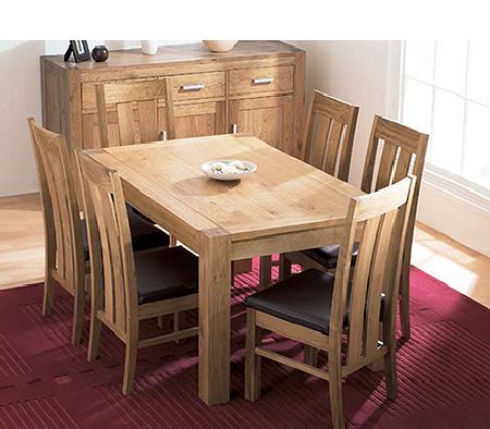 Lyon Oak Rectangular Dining Table