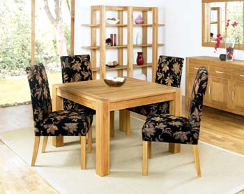 Bentley Designs Lyon Oak Square Dining Table - WHILE STOCKS LAST!