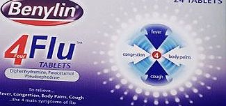 Benylin 4 Flu, 24 Tablets 10033183