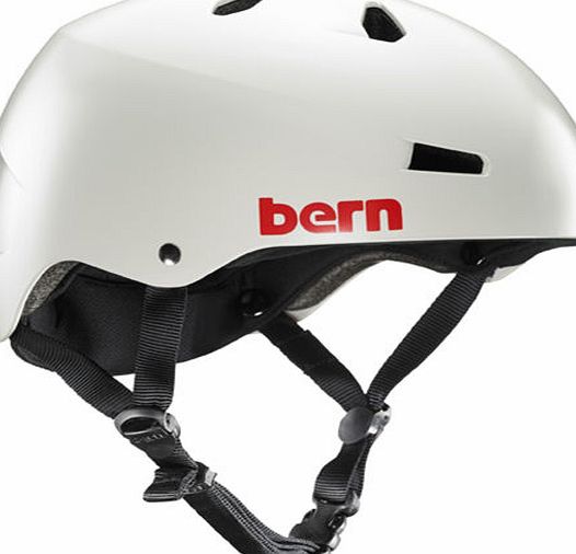 Bern Mens Bern Macon H20 Helmet - Satin Light Grey