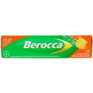 Berocca Orange Flavour Effervescent Tablets (15)