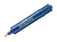 Detective marker with broad round tip,