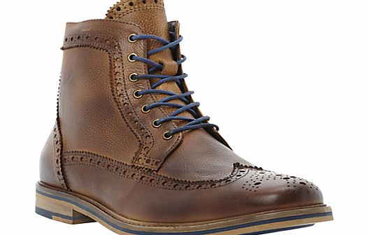 Bertie Cambridge Heath Leather Brogue Boots, Tan