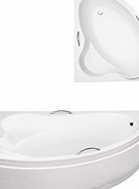 Besco ADA Offset Corner Bath SPACE SAVER 1400 x 900mm (INCL PANEL   STAND) *LEFT HAND* HANDLES NOT INCLUDED