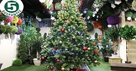 Best Artificial (TM) 7ft Premium Real Feel Hinged Christmas Tree with 1690 Full Spruce PE Tips for Indoor Xmas