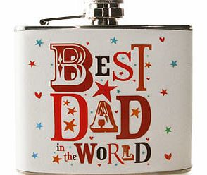 BEST Dad in the World Hip Flask
