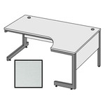 BEST Selling Budget 152.5cm Ergonomic Desk/Right Hand Return-Light Grey