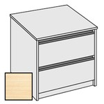 Selling Budget Desk End 2 Drawer Side Filing Cabinet For Return of Ergonomic Desk-Beech