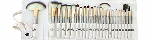 BESTOPE BST-EMALL 24pcs Horse Hair Professional Makeup Cosmetic Brushes Set Brushes Tools Set Kits for Women Beauty