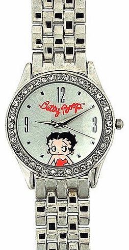 Betty Boop Ladies Limited Edition Silver Tone Metal Bracelet Strap Watch BTY30A