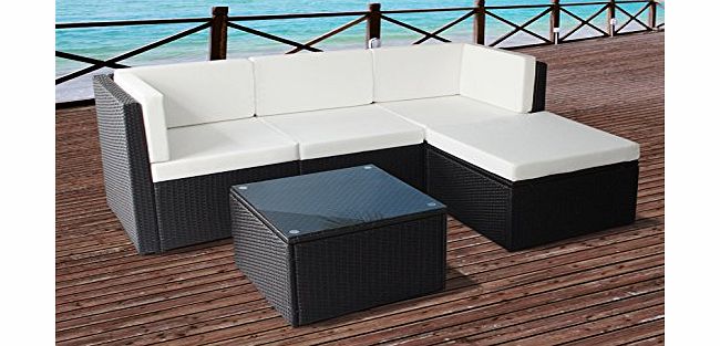 Beyond Furniture Rattan Modular Corner Sofa Set Garden Conservatory Furniture 5 To 9 Pcs (Milano, Brown)