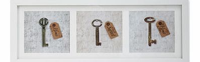 3D Home Sweet Home Keys Framed Print Wall Art,