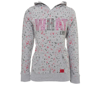 bhs and#39;Whateverand39; paint splat slogan hoodie