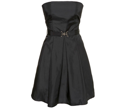 bhs Belted taffeta prom dress