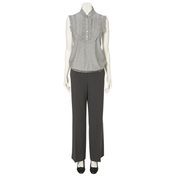 bhs Bib ticking stripe top
