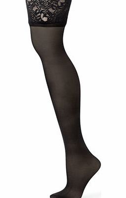 Black 1 Pack Premium Ladder Resist Hold Ups,