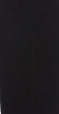 Bhs Black Denim Pencil Skirt, black 881378513