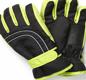 Bhs Boys Boys Black Ski Gloves, grey 1617890870
