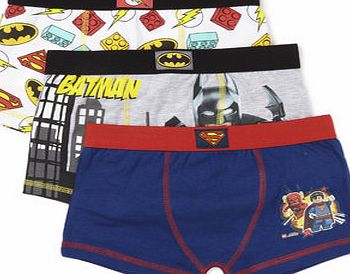 Bhs Boys Boys Lego Superheros 3 Pack Trunks,