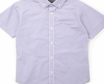 Bhs Boys Boys Lilac Short Sleeve Gingham Shirt,