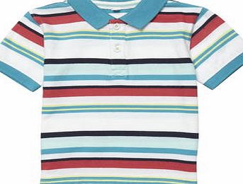 Bhs Boys Boys Multi Stripe Polo Shirt, multi