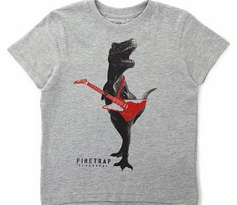 Boys Firetrap Boys Grey Print T-Shirt, grey