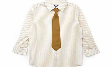 Bhs Boys Gold Luxe Shirt and Tie, gold 1696426982