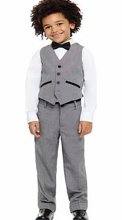 Bhs Boys Grey Palermo Suit Waistcoat, grey 1601890870