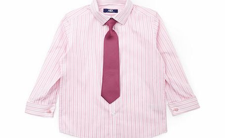 Bhs Boys Pink Luxe Shirt and Tie, pink 2070240528