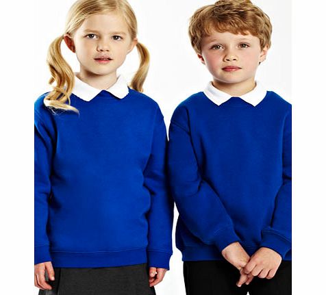 Boys Royal Blue Junior Unisex School Sweatshirt,