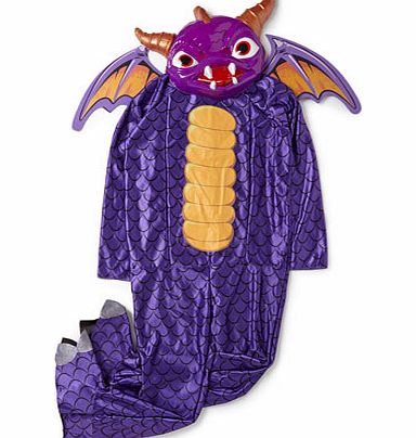 Boys Skylanders Spyro Fancy Dress Outfit, purple