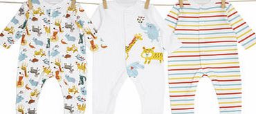 Bhs Boys Unisex 3 Pack Long Sleeved Printed