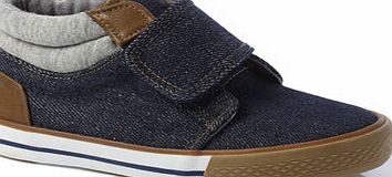Bhs Boys Younger Boys Denim High Top Trainers, mid