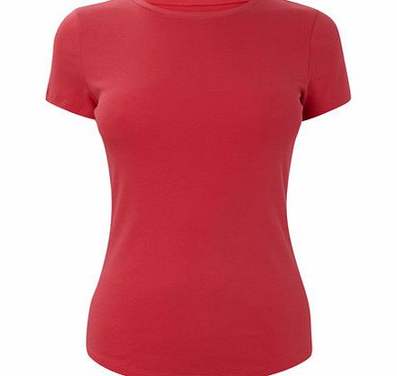 Bhs Bright Pink Short Sleeve Crew Neck, bright pink
