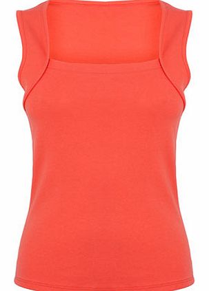 Bhs Bright red Square Neck Vest, bright red 2420741368