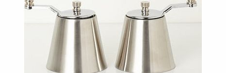 Cook  Co Set of Two Conical Grinders, silver