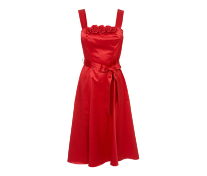 bhs Corsage satin prom dress