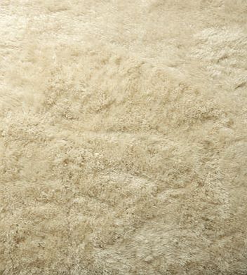 Bhs Cream fur look shaggy rug 140x200cm, cream
