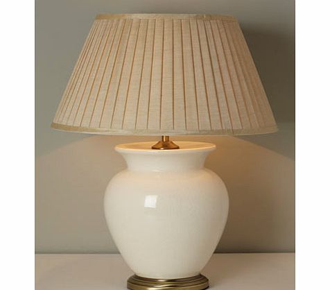 Bhs Cream Large Harris Table Lamp, cream 9706140005