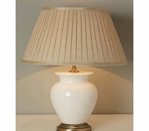 Bhs Cream Small Harris Table Lamp, cream 9706170005