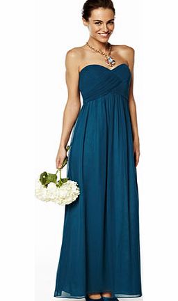 Bhs Darcy Ocean Long Bridesmaid Dress, teal