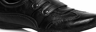 Bhs Evans Black Sporty Extra Wide Slip on Shoes,