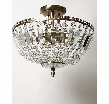 Bhs Eve Flush Ceiling Light, antique brass 9777714473