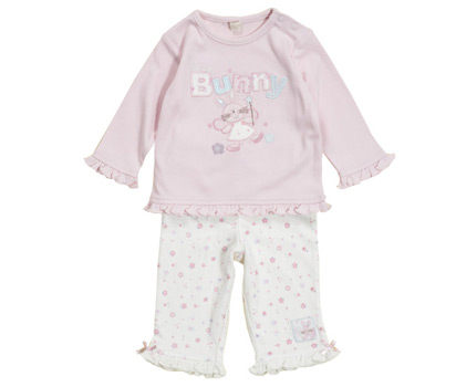 bhs Fairy and bunny embroidered set