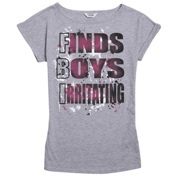 bhs FBI paint splat slogan tee