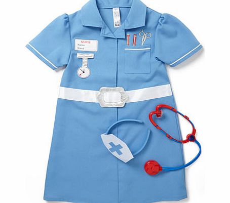 Bhs Girls Blue Nurse Fancy Dress, blue 8871501483