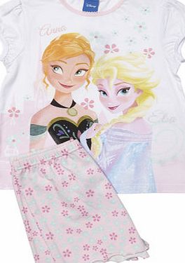 Bhs Girls Disney Frozen Tulip Shortie Pyjamas, multi
